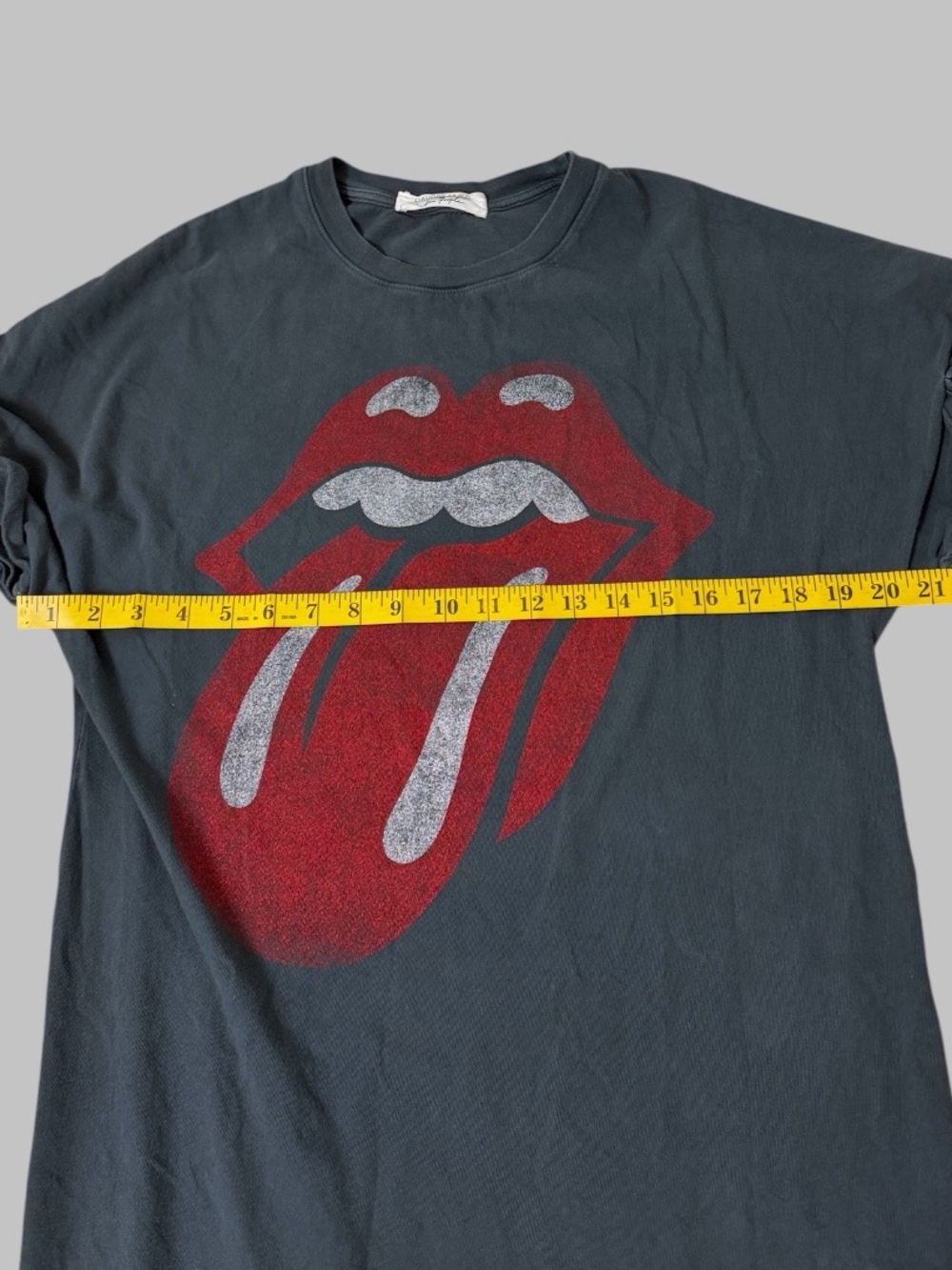 Daydreamer x Free People Charcoal Rolling Stones T-Shirt Dress - Picture 8 of 10